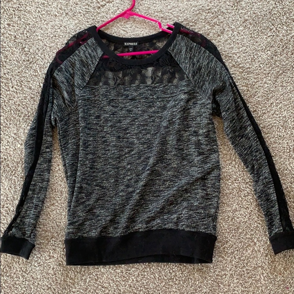 Express lace sweater